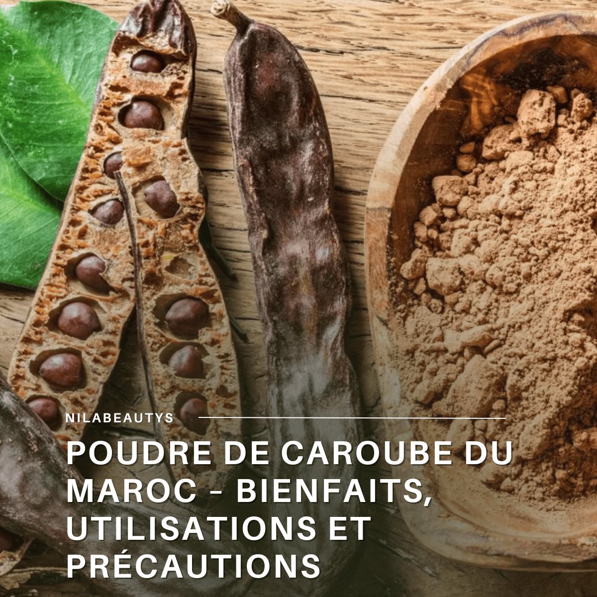 Poudre de Caroube du Maroc – Bienfaits, Utilisations et Précautions - nilabeautys.com