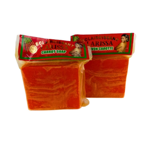 2 Pièce Savon Carotte Larissa - Éclaircissant 100g - nilabeautys.com