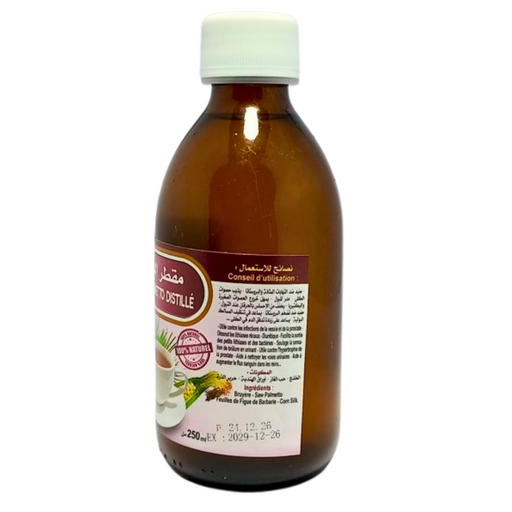 Eau Distillée Saw Palmetto 250ml - Soutien Prostate et Urinaire