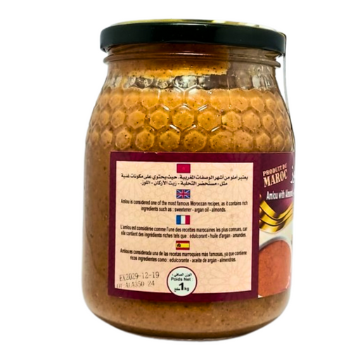 Amlou du Maroc 1kg – Amandes, Huile d'Argan et Miel