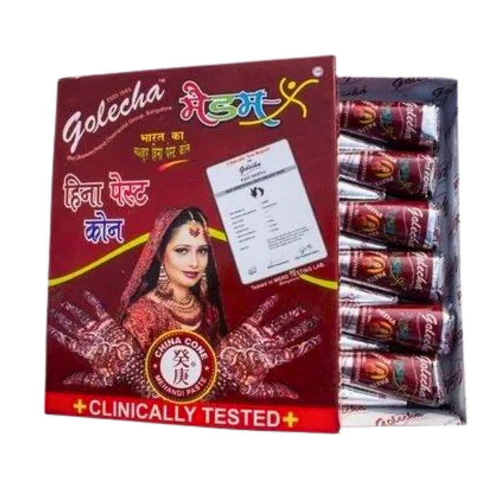 Henné Noir Madam X Maroon - Pack de 12 cônes