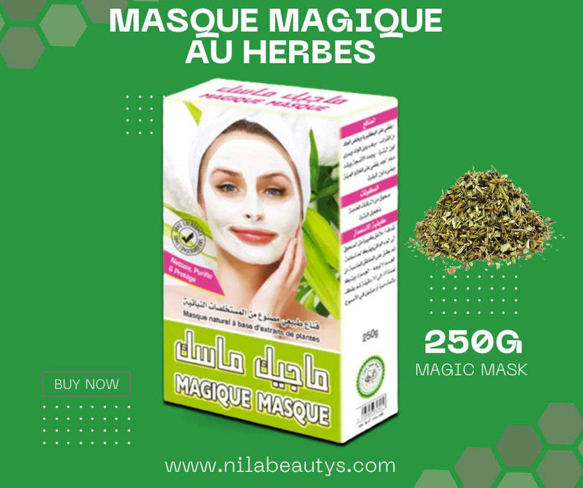 Masque Magique aux Herbes 250g | Purifiez, hydratez et rajeunissez votre peau - nilabeautys.com