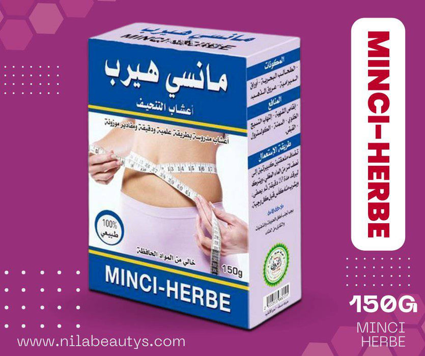 Minci-Herbe 150g | Herbe pour maigrir | Coupe-faim, constipation, cellulite, obésité, surpoids, cholestérol - nilabeautys.com
