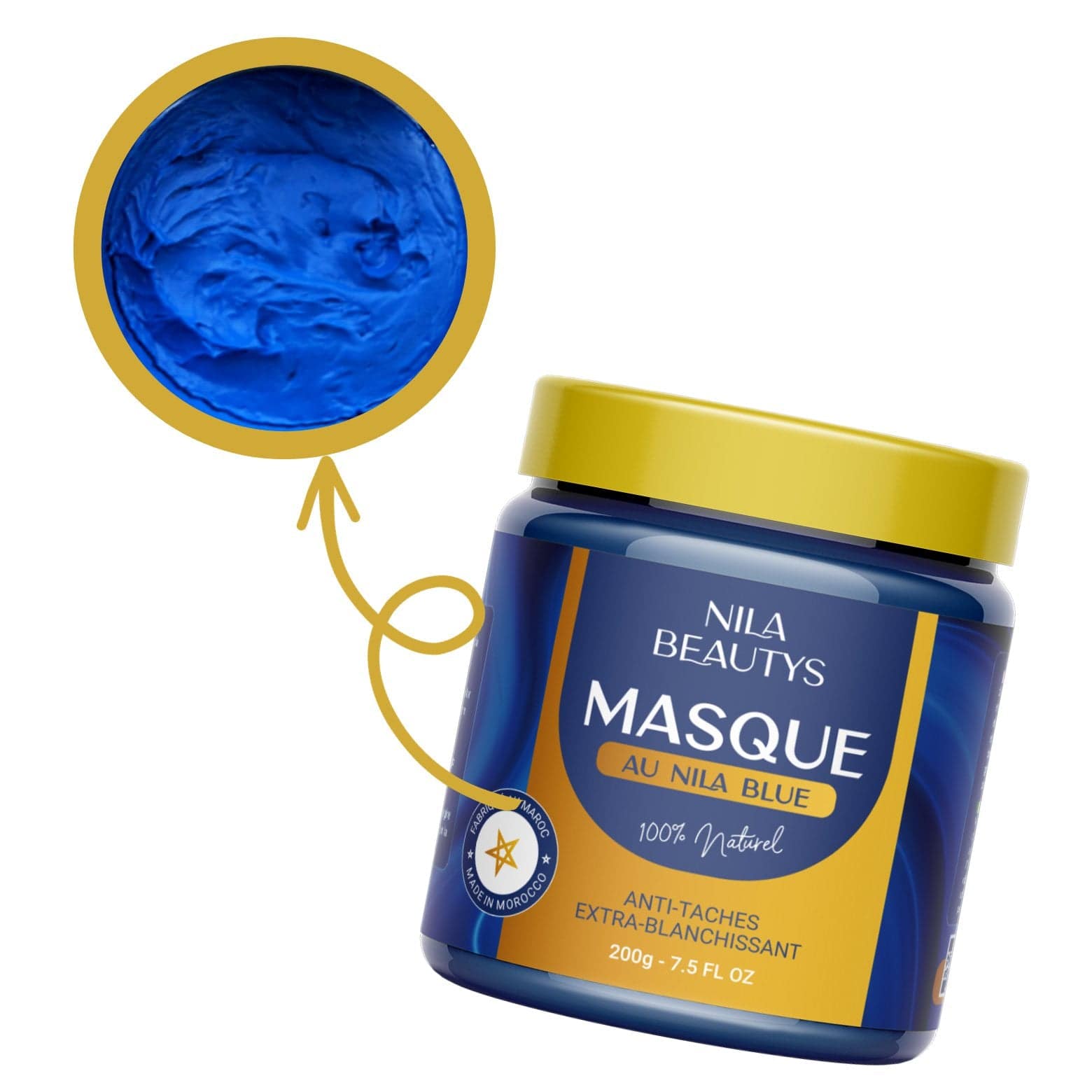 Capilys Masque nila bleu - Marocain - 100 g à prix pas cher