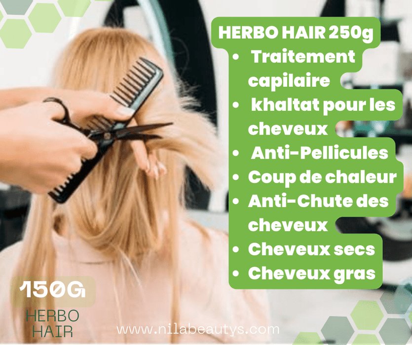 HERBO HAIR 250g | Traitement capillaire | Khaltat pour les cheveux - nilabeautys.com