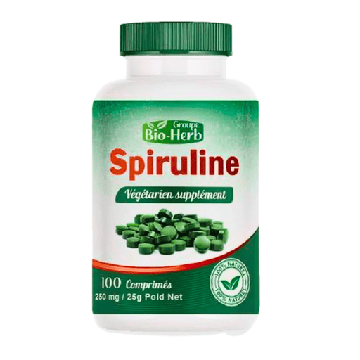 BIO Spiruline - Vitalité & Immunité - 100 Comprimés - nilabeautys.com