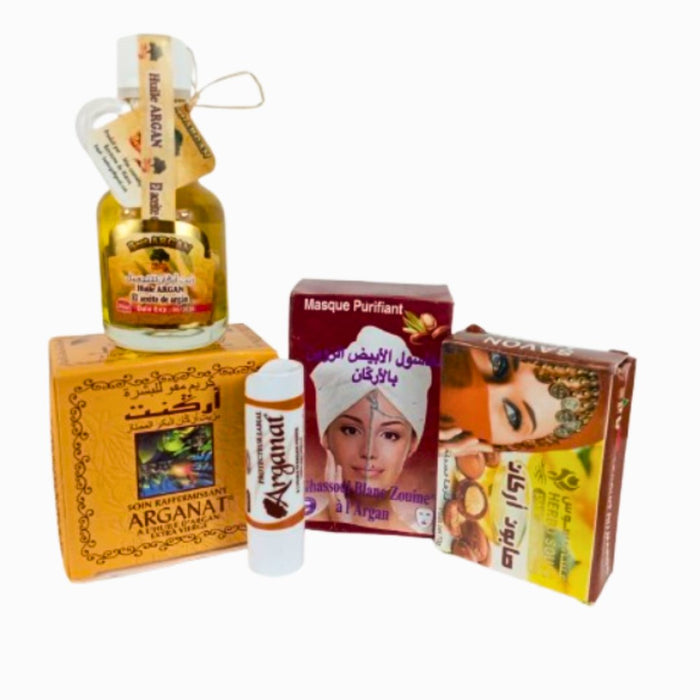 Coffret Cadeau Jolie au Argan - 5 Soins Beauté Berbère - nilabeautys.com