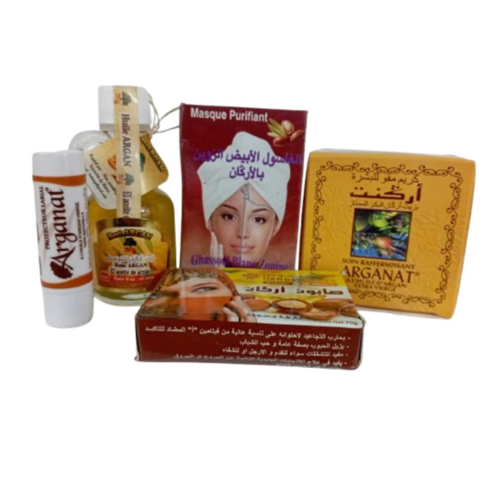 Coffret Cadeau Jolie au Argan - 5 Soins Beauté Berbère - nilabeautys.com