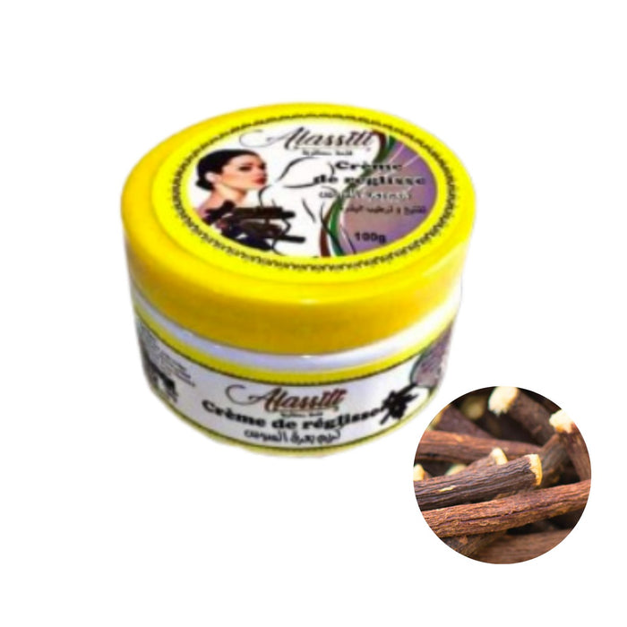 Crème de Réglisse 100g | Crème pour le Visage à la Racine de Réglisse - nilabeautys.com