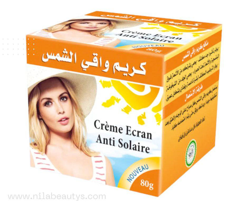 Crème Solaire 80g - Protégez votre peau des rayons nocifs du soleil - nilabeautys.com