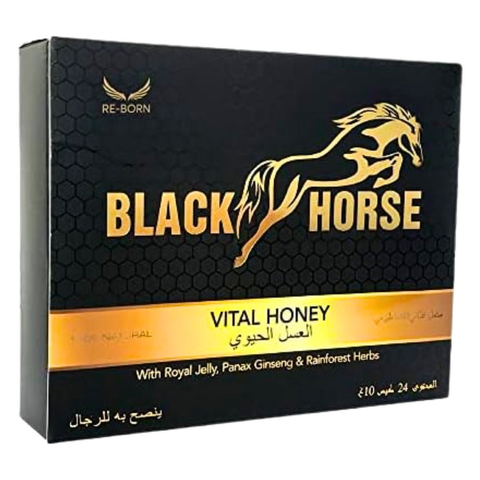 EFYC Black Horse - 24 Sachets de Miel Bio pour Homme - nilabeautys.com