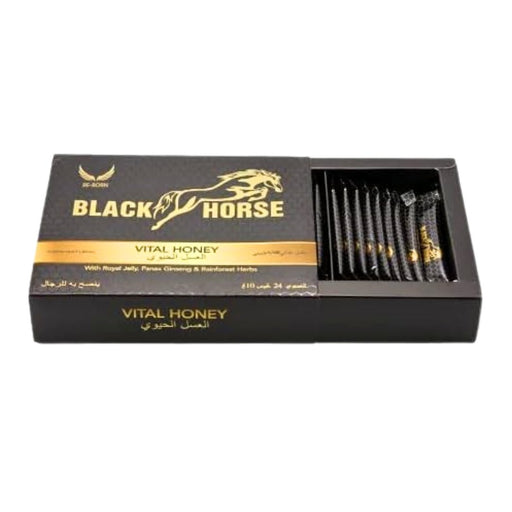 EFYC Black Horse - 24 Sachets de Miel Bio pour Homme - nilabeautys.com