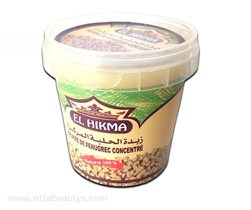 El Hikma Beurre de Fenugrec Concentré 150g | BIO | Soin Naturel pour la Peau et les Cheveux - nilabeautys.com