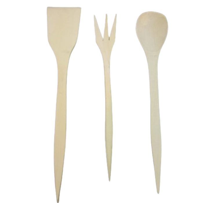 Ensemble d'ustensiles de cuisine marocains - Cuillère, Pelle et Fourchette en Bois de Citronnier Pack de 3 seulement 16.99 EUR - nilabeautys.com