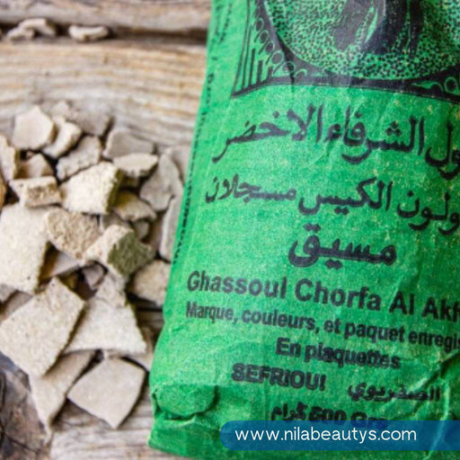 Ghassoul en plaquettes Chorfa Al Akhdar 500g - nilabeautys.com