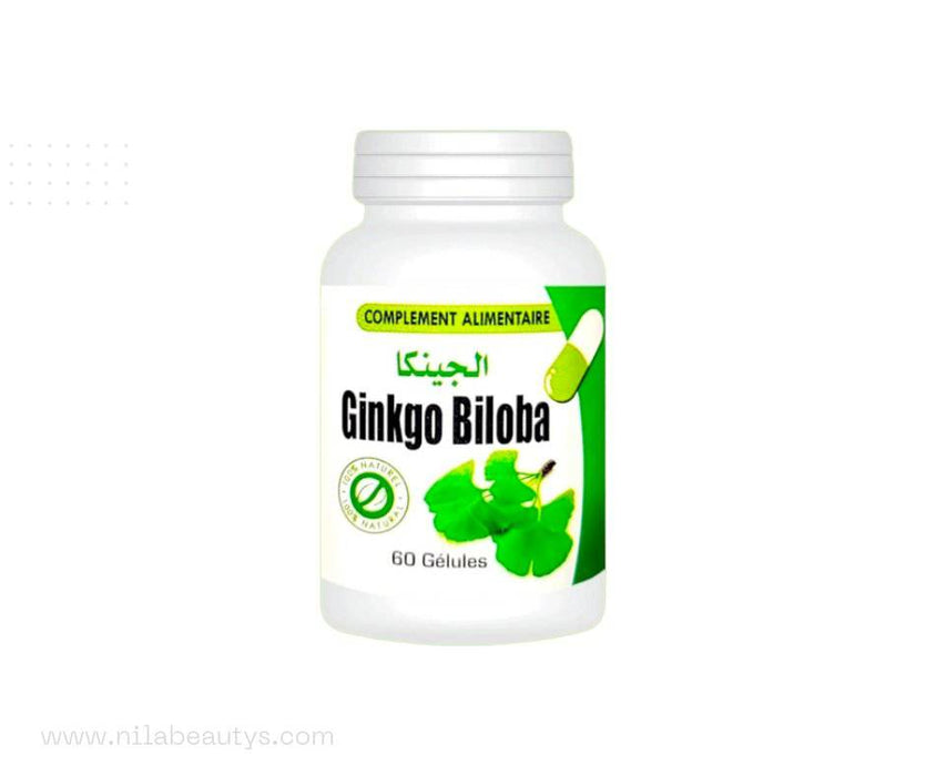 Ginkgo Biloba 60 gélules | Complément alimentaire | Soutien pour la circulation cérébrale et la santé globale - nilabeautys.com