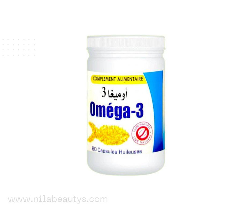 Oméga-3 | Complément Alimentaire | 30 et 60 capsules | Source naturelle d'acides gras essentiels pour une meilleure santé - nilabeautys.com