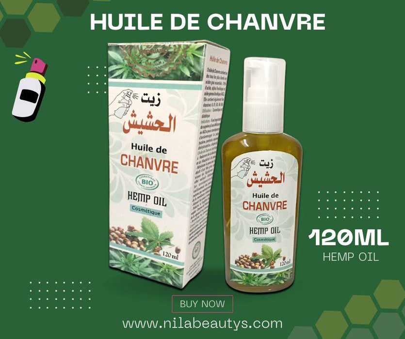 Huile de Chanvre Spray 120ml | Revitalisez vos cheveux avec cette solution naturelle ! - nilabeautys.com