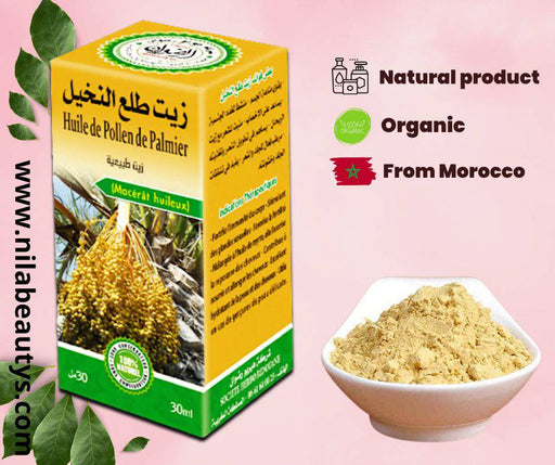 Huile de Pollen de Palmier 30ml du Maroc | Bioactif | Bienfaits pour la Puissance Sexuelle | Stimulant Naturel - nilabeautys.com
