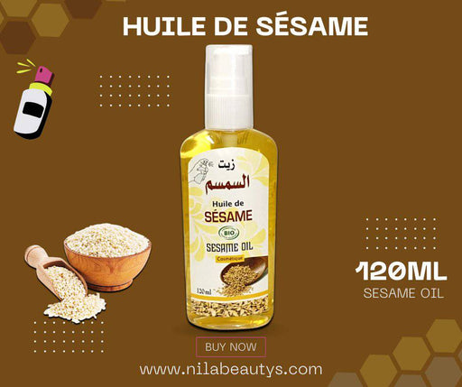 Huile de Sésame Spray 120ml | Prenez soin de votre peau et de vos cheveux - nilabeautys.com
