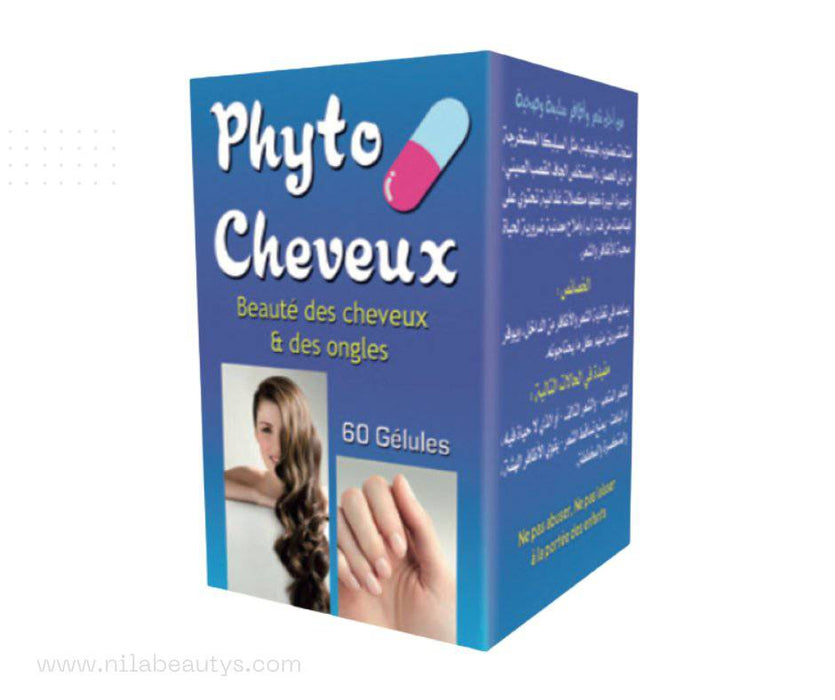 Phyto Cheveux 60 gélules | Soutien naturel pour des cheveux forts et éclatants - nilabeautys.com