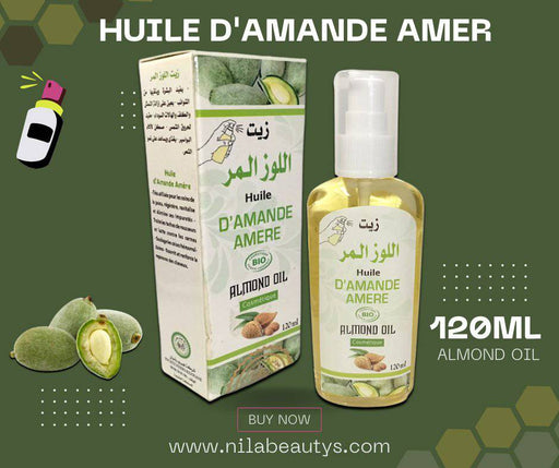 Huile d'Amande Amère Cosmétique Spray 120ml - nilabeautys.com