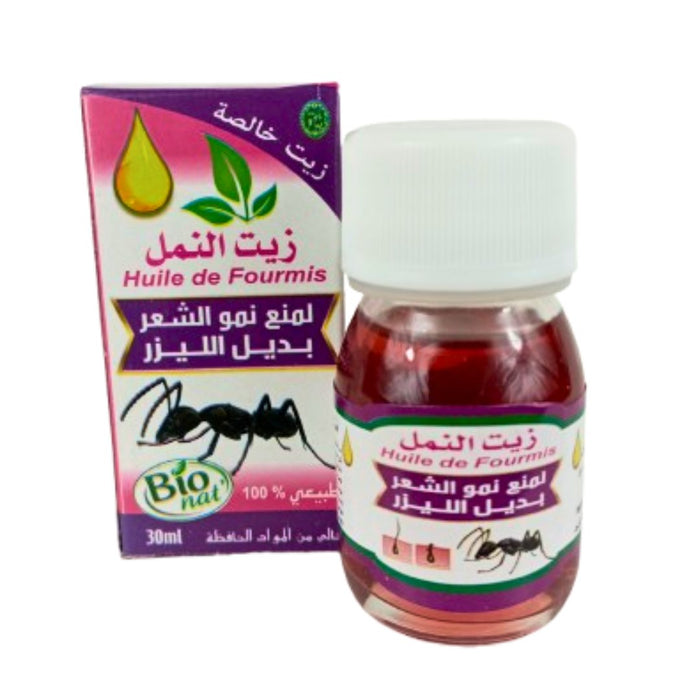 Huile de Fourmis Anti - Poils 30ml - Retarde la Repousse - nilabeautys.com