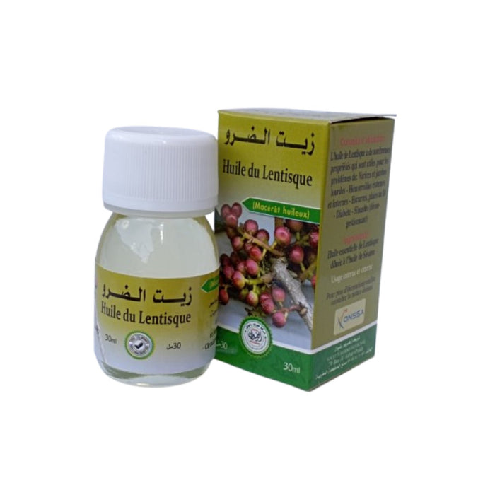 Huile de Lentisque Pistachier 30 ml - Soin Naturel Purifiant et Apaisant - nilabeautys.com