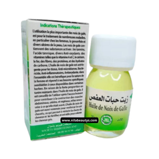 Huile de Noix de Galle 30ml | Huile Habat el 3afs - nilabeautys.com