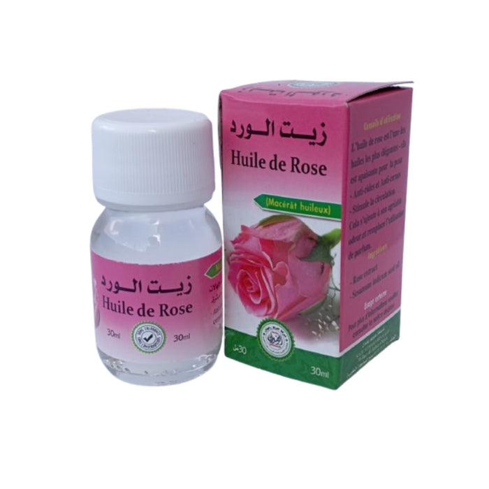 Huile de Rose Végétale 30 ml - Éclat et Hydratation Naturels - nilabeautys.com