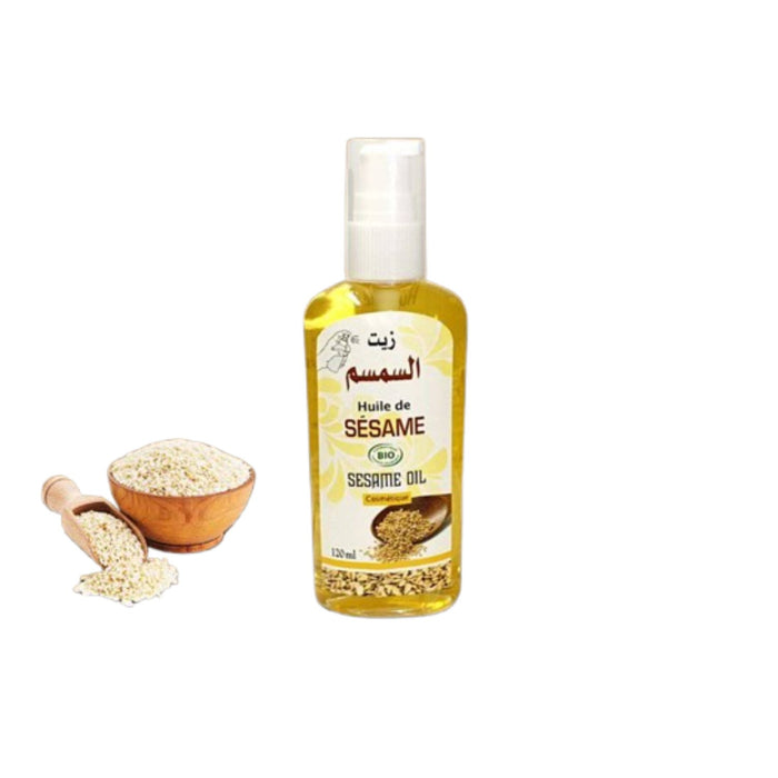 Huile de Sésame Spray 120ml - Soin et Cuisine, Praticité et Bienfaits - nilabeautys.com