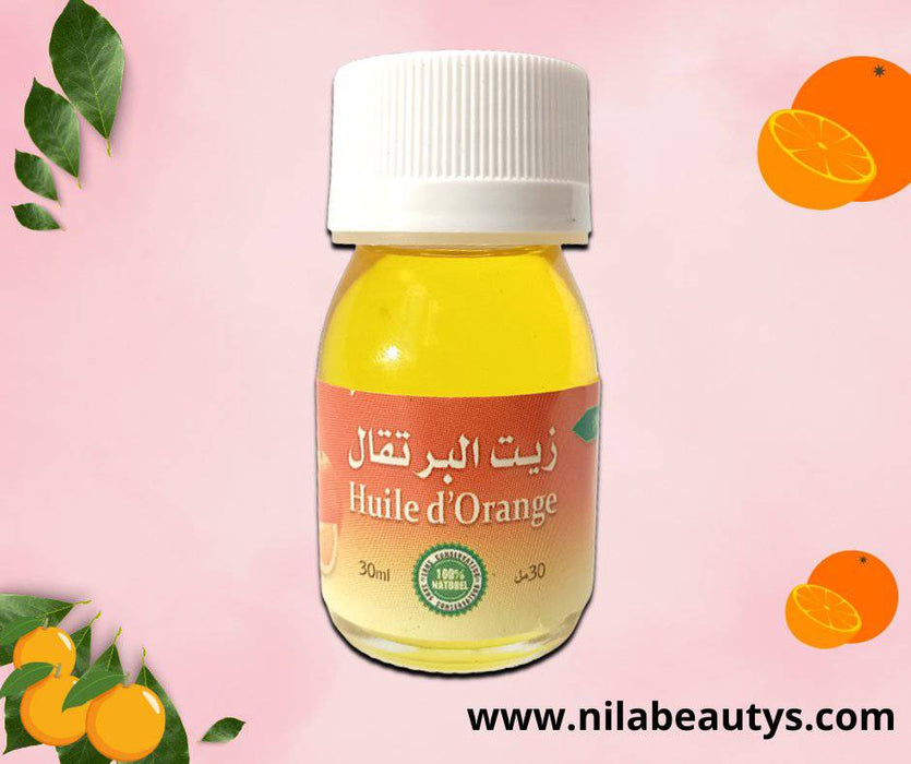 Huile d'orange 30ml du Maroc | 100% pure et naturelle | Orange naturelle - nilabeautys.com