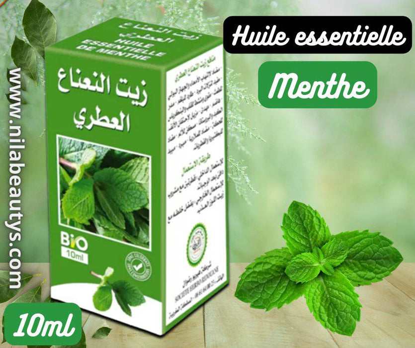 Huile essentielle de Menthe Verte 10ml | Stimulante et rafraîchissante - nilabeautys.com