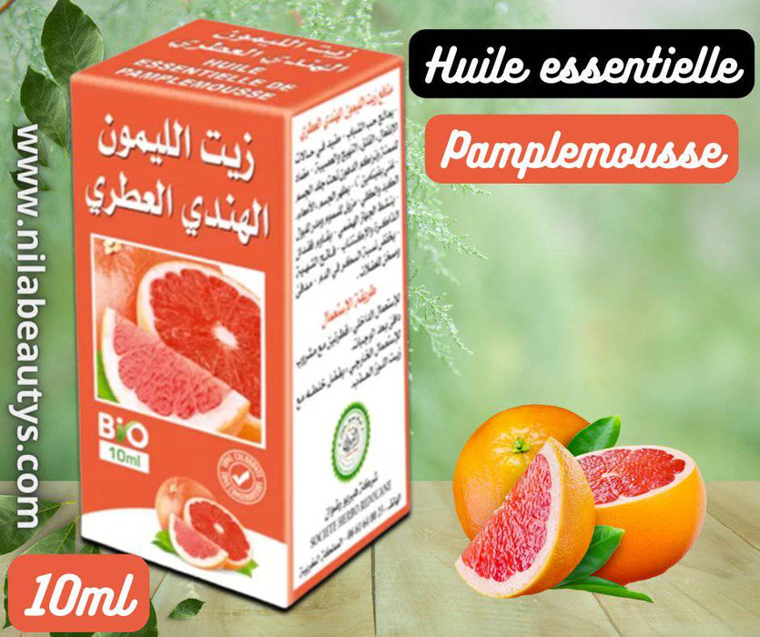 Huile essentielle de Pamplemousse 10ml | Propriétés antiseptiques, digestives et détoxifiantes - nilabeautys.com