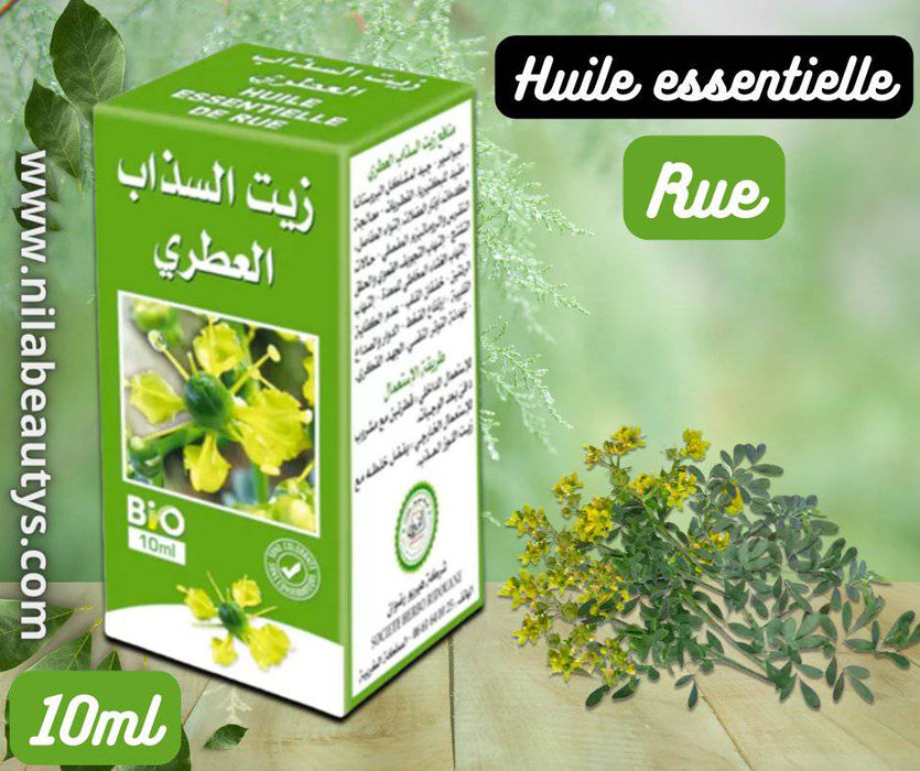 Huile essentielle de Rue 10ml | Traite les cas neurologiques, rhumatisme et gaz intestinaux - nilabeautys.com