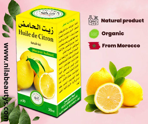 Huile végétale de citron 30ml - nilabeautys.com