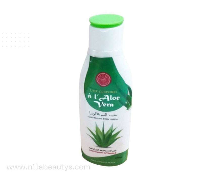 Lait Corporel à l’Aloe Vera 200ml | Harmonise la Couleur de la Peau | Contient de la Vitamine E - nilabeautys.com