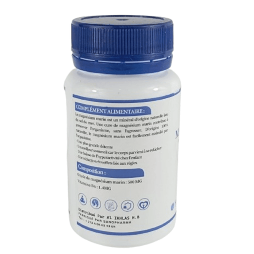 Magnésium Marin Naturel – 60 Gélules de 500 mg - nilabeautys.com