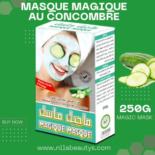 Masque Magique au Concombre 250g - Révélez la Beauté Naturelle - nilabeautys.com