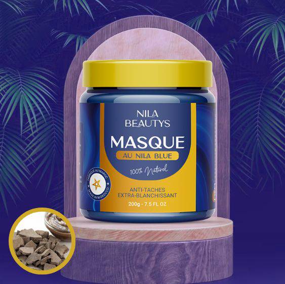 Masque Nila 200g au Rhasoul du Maroc | Mask indigo sahraouiya - nilabeautys.com