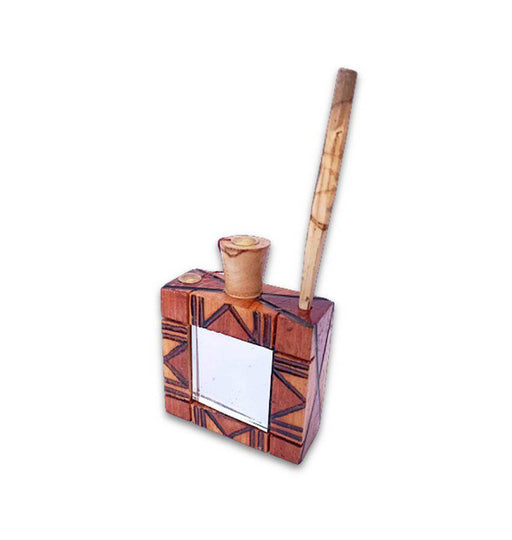 Boîte a khôl artisanal en bois | Avec un petit miroir pour faciliter l'application du Khôl - nilabeautys.com