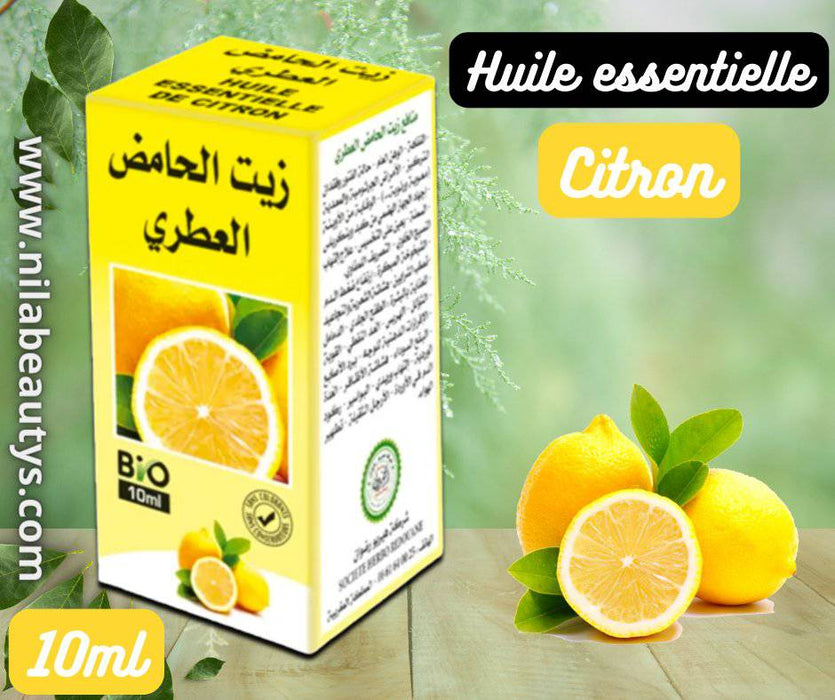 Huile essentielle de citron 10ml | Digestion, cheveux gras et troubles de l'humeur - nilabeautys.com