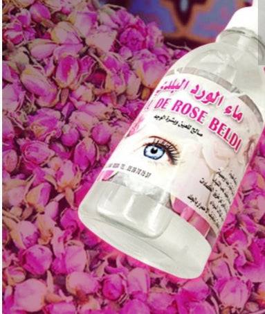 Eau distillé de rose du Maroc 250ml - Moroccan Organic ROSE FLOWER WATER - nilabeautys.com