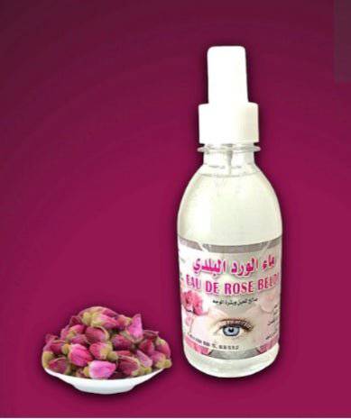 Eau distillé de rose du Maroc 250ml - Moroccan Organic ROSE FLOWER WATER - nilabeautys.com