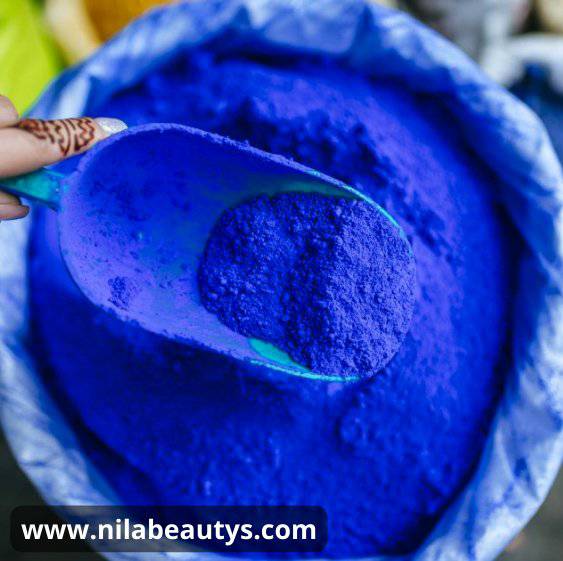 Poudre de nila visage Maroc, Nila poudre, Nila bleu éclaircissant - nilabeautys.com