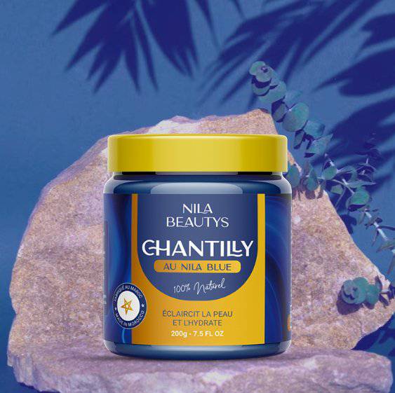 Chantilly de Nila bleu au Karité-Coco 200g Poudre de nila - nilabeautys.com