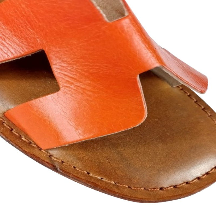 Orange girl sandal Berber marocain original artisanal - Confortables, Durables et Élégantes - nilabeautys.com