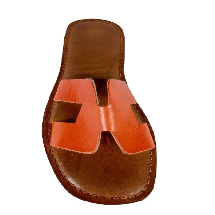 Orange girl sandal Berber marocain original artisanal - Confortables, Durables et Élégantes - nilabeautys.com