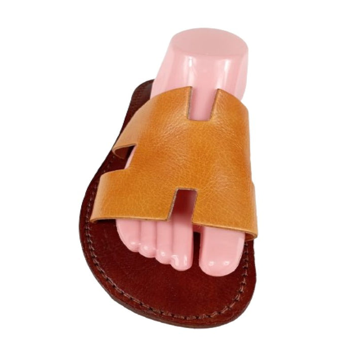 Orange men sandals du Maroc - Confortables, Durables et Élégantes - nilabeautys.com