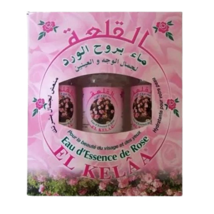 Pack de 3 Eau de Rose du Maroc 375 ml - Pureté et Fraîcheur Traditionnelles - nilabeautys.com